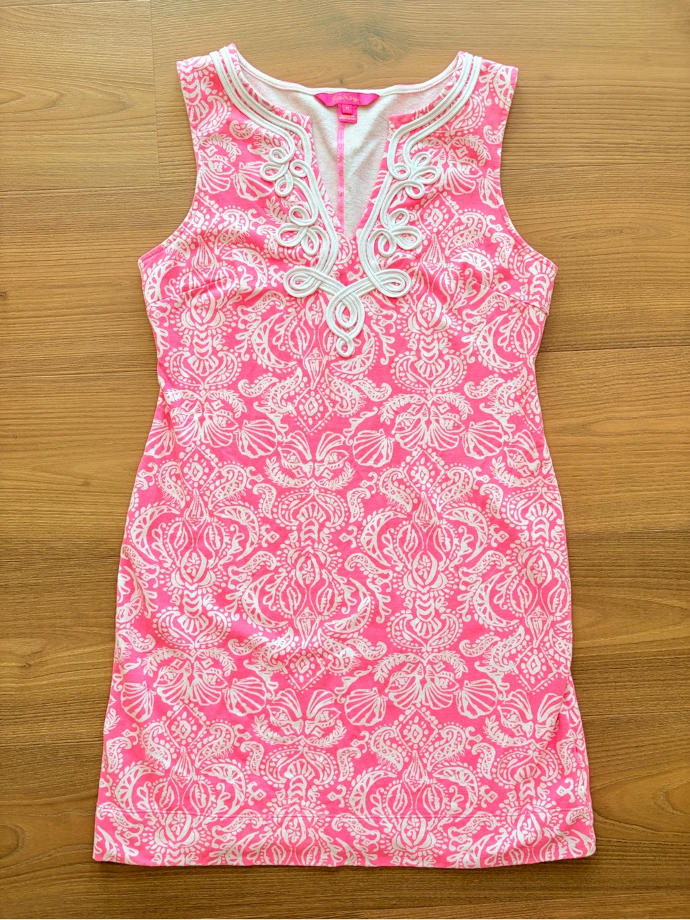 Lilly Pulitzer Harper Sleeveless Shift Dress Havana Pink Clawdia Sz M